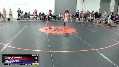 149 lbs Placement Matches (8 Team) - Tommy Rowlands, Ohio Red vs Josiah Beltran, Wisconsin