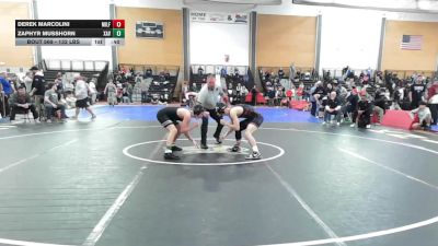 132 lbs Consolation - Derek Marcolini, Milford MA vs Zaphyr Musshorn, Xavier