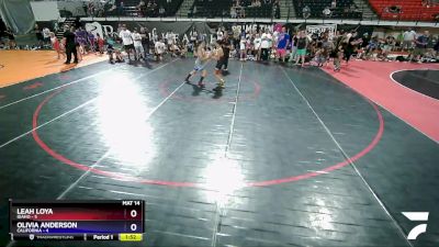 96 lbs Placement Matches (8 Team) - Olivia Anderson, California vs Leah Loya, Idaho