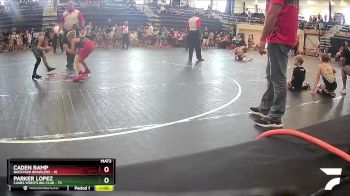 65 lbs Quarterfinal - Parker Lopez, Canes Wrestling Club vs Caden Ramp, Backyard Brawlers