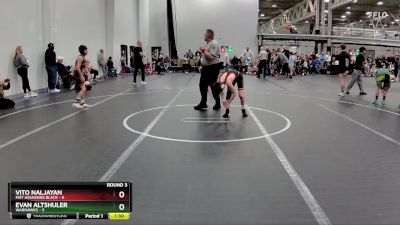 84 lbs Round 3 (4 Team) - Evan Altshuler, Warhawks vs Vito Naljayan, Mat Assassins Black