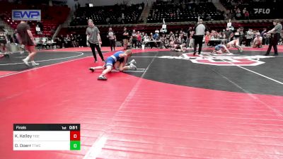 75 lbs Final - Kaisen Kelley, Tiger Trained Wrestling vs Deacon Doerr, Team Tulsa Wrestling Club