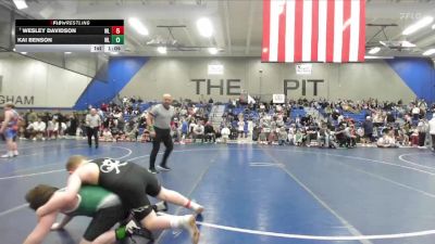 125 lbs Champ. Round 2 - Wesley Davidson, Wasatch Wrestling Club vs Kai Benson, Green Canyon Wrestling