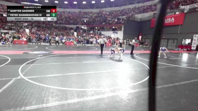76 lbs Champ. Round 1 - Sawyer Gassner, Campbellsport vs Peter Warmenhoven Iv, Askren Wrestling Academy
