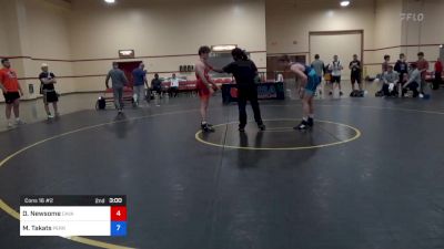 79 kg Cons 16 #2 - Dylan Newsome, Cavalier Wrestling Club vs Myles Takats, Perrysburg Wrestling Club