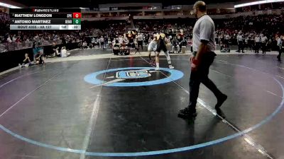 4A 127 lbs 3rd Place Match - Matthew Longdon, St. Pius X vs Antonio Martinez, Del Norte