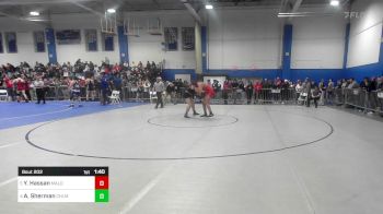 195 lbs Quarterfinal - Yousef Hassan, Malden/Everett vs Aidan Sherman, Chelmsford