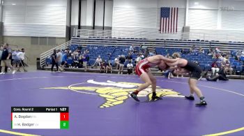 160 lbs Cons. Round 2 - Henry Badger, Lawrence North vs Andrei Bogdan, Fishers