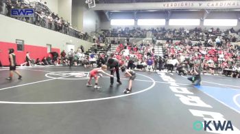 49 lbs Quarterfinal - Wesley Garza, Sperry Wrestling Club vs Hunter Wells, Claremore Wrestling Club