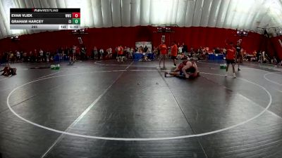 285 lbs Round 1 (8 Team) - Evan Vliek, Wheaton Warrenville South vs Graham Harcey, Cambridge-Isanti Blue