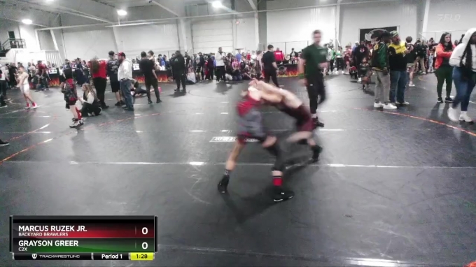 Marcus Ruzek 80 lbs Round 1 - Marcus Ruzek Jr., Backyard Brawlers vs Grayson Greer, C2X