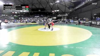 Boys 1A 106 lbs Champ. Round 2 - Hunter Shirley, La Center vs Colston Pavey, Castle Rock