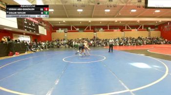 159 lbs Champ. Round 2 - Josiah Abu-Ghazaleh, California vs Collin Taylor, Napa