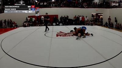 125 kg Champ. Round 2 - Jack MacDonald, WNY RTC vs Isaiah Vance, UPJ