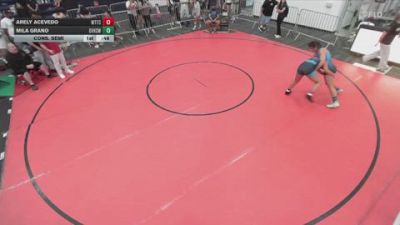 145 lbs Cons. Semi - Arely Acevedo, World Team Training Center vs Mila Grano, Orange Vista High School Wrest