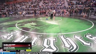 64 lbs Round 2 - Alsea Goldsby, Mat Demon WC vs Kaidin Slover, Grangeville Youth WC