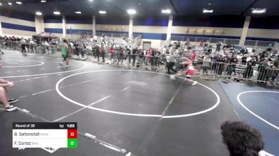 190 lbs Round Of 32 - Braden Saltonstall, Sunkids vs Fernando Cortez, Brighton WC