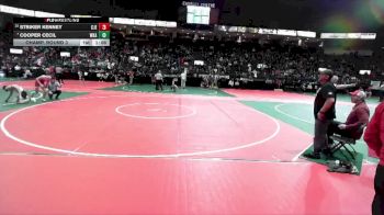 120 lbs Champ. Round 3 - Cooper Cecil, WKA2 vs Striker Kenney, CJE2
