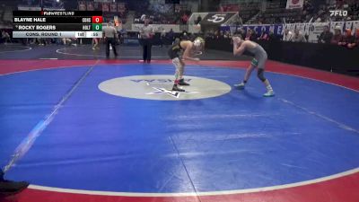 5A 106 lbs Cons. Round 1 - Rocky Rogers, Holtville vs Blayne Hale, Corner