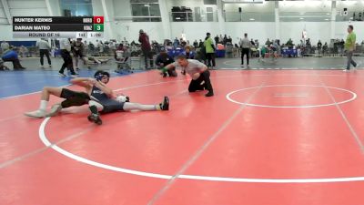 130 lbs Round Of 16 - Hunter Kernis, Noroton Wrestling vs Darian Mateo, Krazy Monkey WC