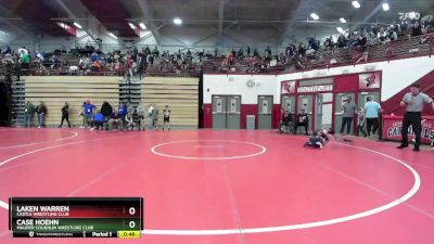 53 lbs Semifinal - Laken Warren, Castle Wrestling Club vs Case Hoehn, Maurer Coughlin Wrestling Club