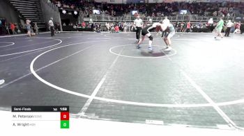 218 lbs Semifinal - Mateo Peterson, SOWELA CREW vs Attikus Wright, Moore