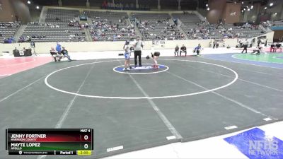 138 lbs Quarterfinal - Mayte Lopez, Apollo vs Jenny Fortner, Harrison County