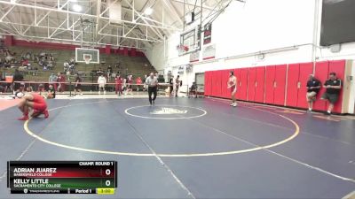 174 lbs Champ. Round 1 - Kelly Little, Sacramento City College vs Adrian Juarez, Bakersfield College