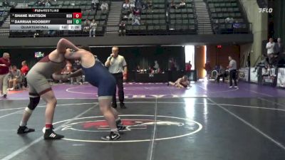 285 lbs Quarterfinal - Darrian Hoobery, Eastern Oregon University (OR) vs Shane Mattson, Montana State-Northern