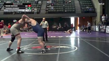 285 lbs Quarterfinal - Darrian Hoobery, Eastern Oregon University (OR) vs Shane Mattson, Montana State-Northern
