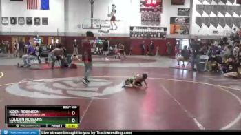 30 lbs Round 2 - Koen Robinson, Trailblazer Wrestling Club vs Louden Rollans, Gold Rush Wrestling