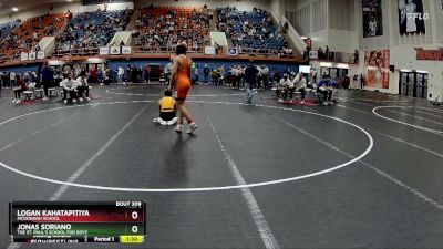 132 lbs Semifinal - Logan Kahatapitiya, McDonogh School vs Jonas Soriano, The St. Paul`s School For Boys