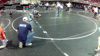 120 lbs Champ. Round 2 - Nolan Granillo, Wrestling With Character vs Waklin Watson, Norris Wrestling Club