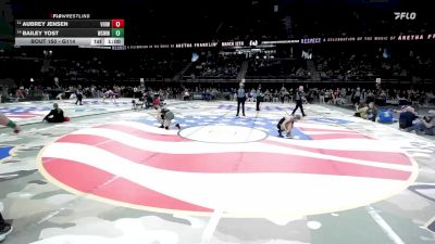 Cons. Round 1 - Bailey Yost, Wessington Springs/Woonsocket/Wolsey-Wessington vs Aubrey Jensen, Viborg-Hurley/Irene-Wakonda