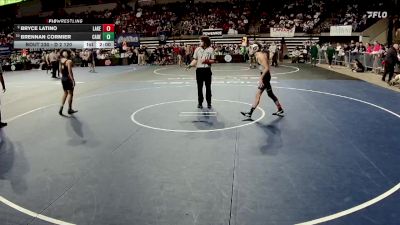 D 2 120 lbs Quarterfinal - Brennan Cormier, Carencro vs Bryce Latino, Lakeshore