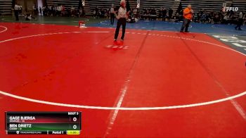 115 lbs Quarterfinals (8 Team) - Gage Bjerga, Staples vs Ben Drietz, Canby