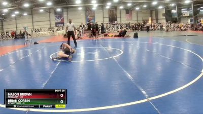 105 lbs Rd# 10- 4:00pm Saturday Final Pool - Brian Corbin, Dynasty RED vs Mason Brown, Rebellion