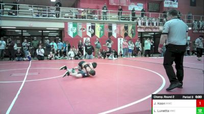 8U - 52-56 Cons. Semis - Forrest Ellinger, Hybrid Wrestling Club vs Liam Harrington, Michigan