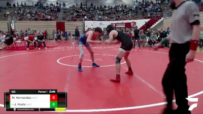 160 lbs Cons. Round 2 - Jaidyn Hoole, Terre Haute South vs Malachi Hernandez, New Castle