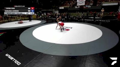 135 lbs Semis - Piper Pike, Apex Wrestling Academy vs Kaelena Ahrens, Vacaville Wrestling Club