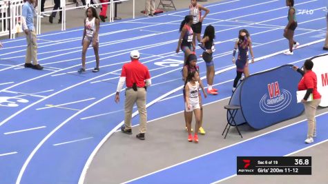 High School Girls' 200m, Finals 7 - Age 11-12