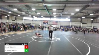 58 lbs Quarterfinal - Kensey Morales, BlackCat WC vs Quade Gustafson, Badlands Elite