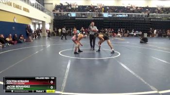 125 lbs Cons. Round 5 - Colton Kobashi, Fresno City College vs Jacob Benavidez, Rio Hondo College