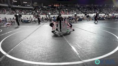 43 lbs Round Of 32 - Weston Atkinson, Ponca City Wildcat Wrestling vs Elwood Manley, Perry Wrestling Club