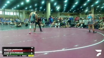 165 lbs Round 4 (6 Team) - Braxton Underwood, Team Misfits vs Ryder Schaltenbrand, Level Up