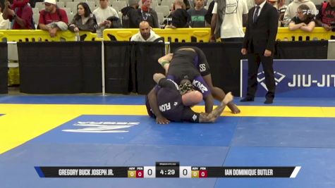 Ian Dominique Butler vs Gregory Buck Joseph Jr. 2025 World IBJJF Jiu-Jitsu No-Gi Championship