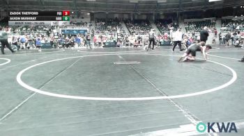 76 lbs Consi Of 8 #1 - Zadok Thetford, Piedmont vs Jaxon Muskrat, Harrah