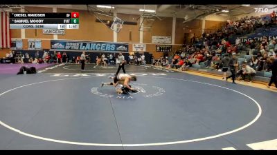 132 lbs Cons. Semi - Samuel Moody, Riverton vs Diesel Knudsen, West Field