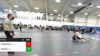 138 lbs 3rd Place - Zachary Robinson, Holliston vs Coleman Keady, Norwood