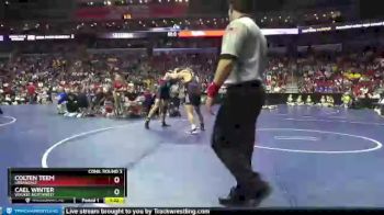 3A-220 lbs Cons. Round 3 - Cael Winter, Waukee Northwest vs Colten Teem, Urbandale
